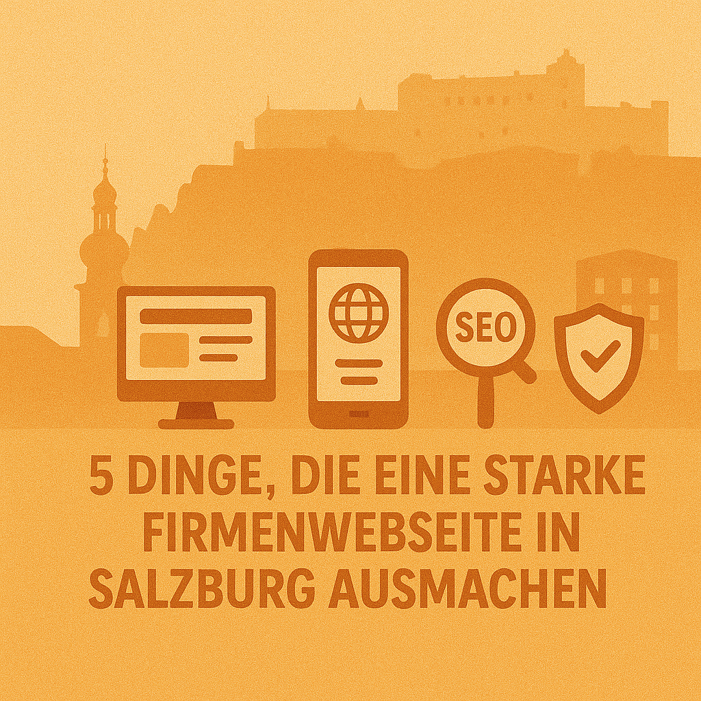 5 Dinge, die eine starke Firmenwebseite in Salzburg ausmachen