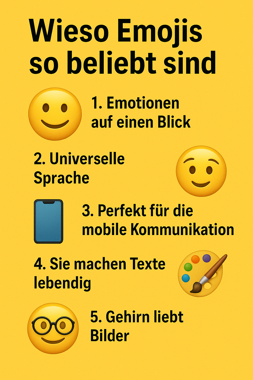 Wieso emojis so beliebt sind